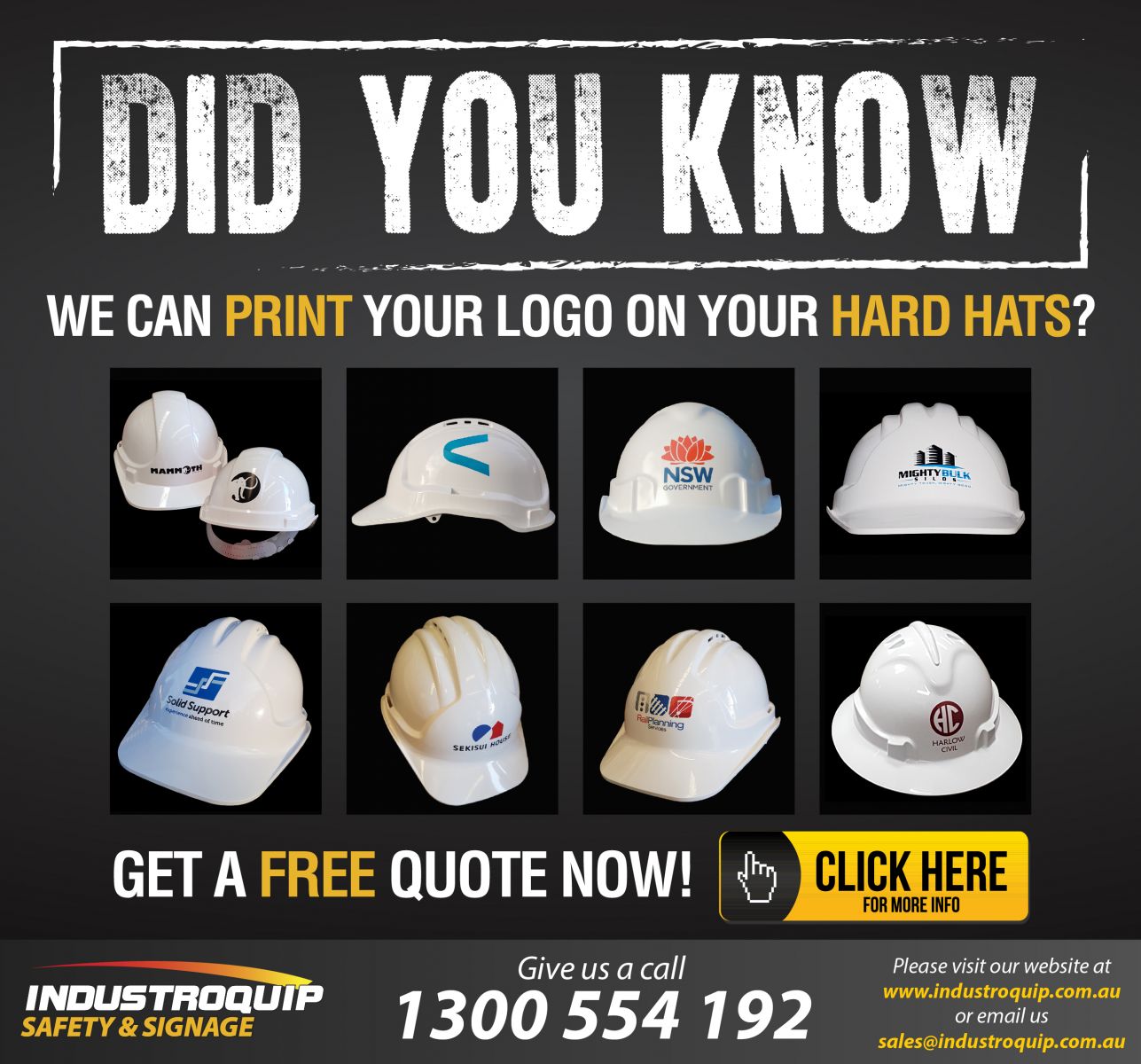 hats and shirts with logo